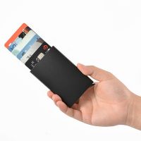 hot！【DT】⊙❆  Anti-theft ID Credit Card Holder Minimalist Thin Metal Wallets Bank Men