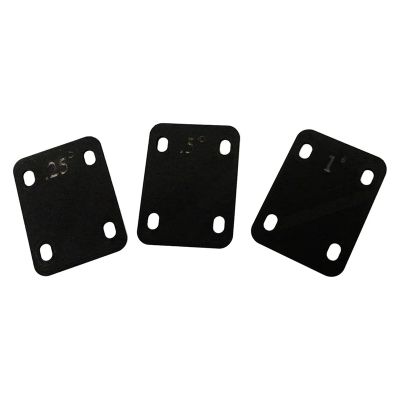 3Pcs Guitar Neck Shims 0.25°, 0.5°, and 1°Degree Gasket for Guitar and Bass Bolt-on Neck Repair Replacement Accessories