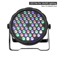 【☊HOT☊】 gewanfu1881881 Led แบนราบเท่ากัน Djworld 54X3W ไฟสี Rgb ไฟสีแบบ Dmx 512เวทีสำหรับดีเจงานเลี้ยงแต่งงานบาร์เวทีปาร์ตี้ทีวี