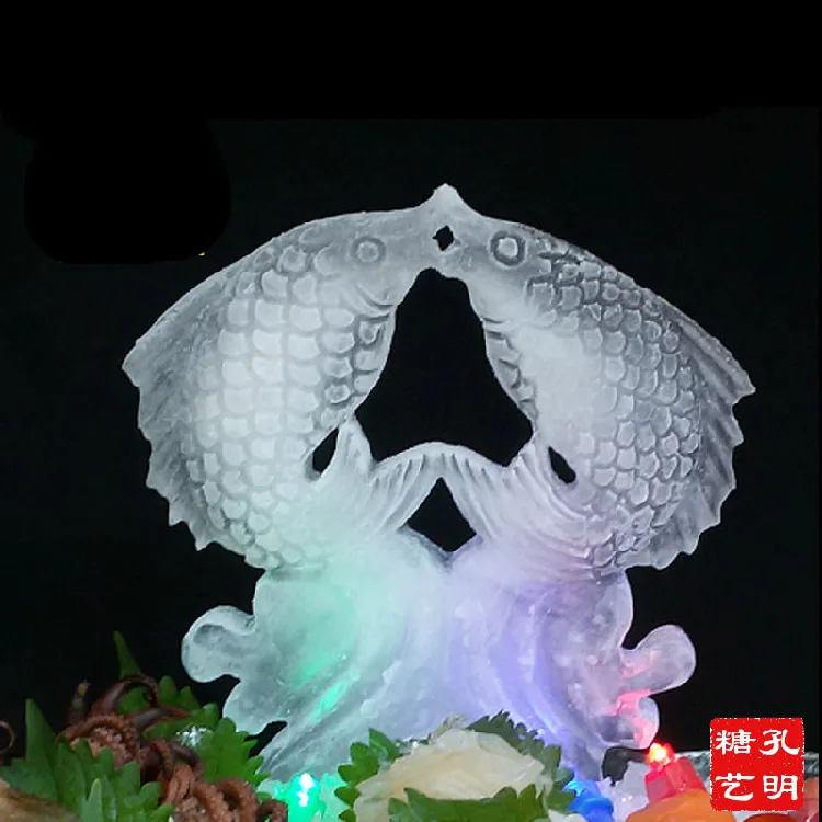 silicone mold Ice sculpture mould ice cube diyMalone carp phoenix Swan  Hourglass castle sailing blessed coco sea fish Bride