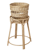 Plant stand, handmade rattan, 66 cm.