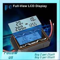 PO6222525ไฟฟ้ากระแสตรง0-60V LCD แสงไฟดิจิตอลวัตต์มิเตอร์โวลต์มิเตอร์แอมมิเตอร์ความแม่นยำสูงอาร์ซีวัตต์มิเตอร์วิเคราะห์พลังงาน