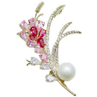 Fashion Wheat Flower Brooch WomenS Elegant Simulation Pearl Brooch Jacket Dress Brooch Jewelry