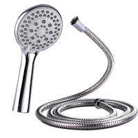 5-Mode Universal Shower Head with Hose Chrome Plating HandHold Rainfall Jet Spray High Pressure Powerful Shower Head