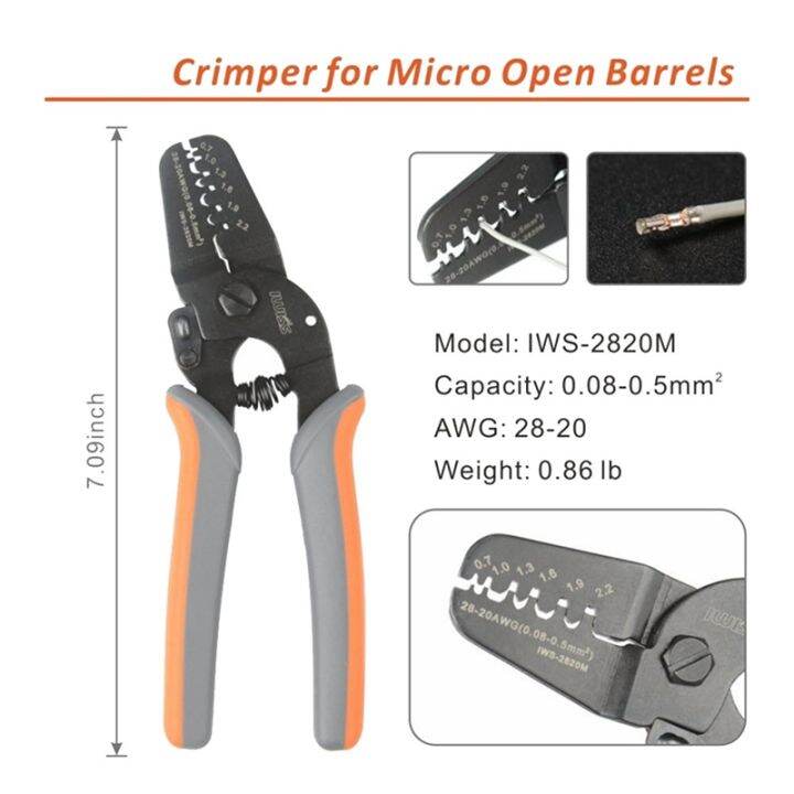 iwiss-1-pcs-iws2820-crimping-pliers-jst1-0-dupont-terminal-2-0-terminal-pliers-high-carbon-steel-crimping-pliers