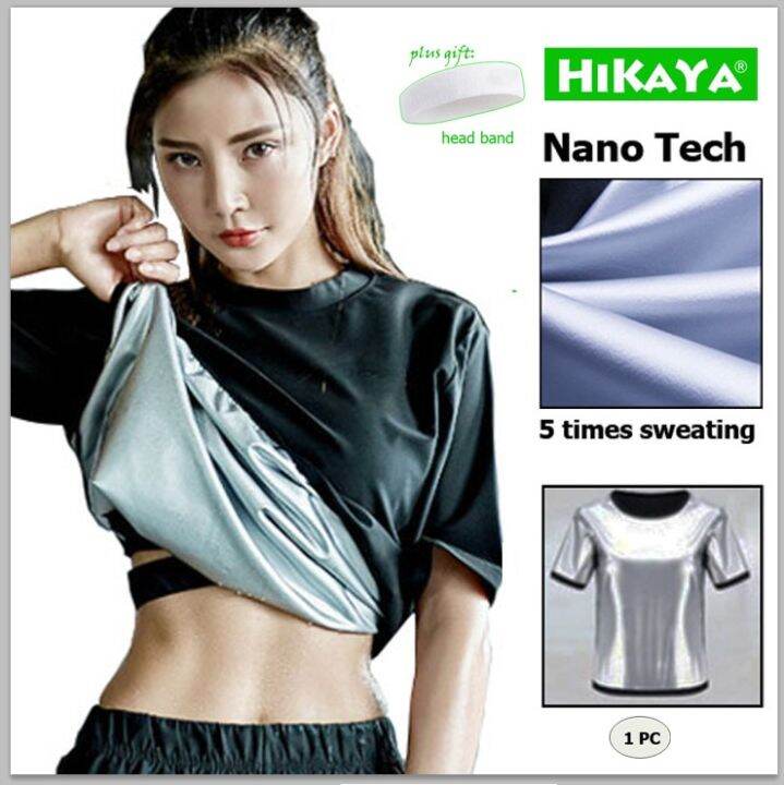 HIKAYA sauna suit for women weight loss,thermal sweat suit for exercise, core sauna suit, t