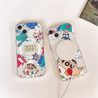 เคสโทรศัพท์นิ่มกันกระแทกสำหรับ iPhone 14 Pro Max เคสโทรศัพท์เคสสำหรับ Apple 13 12 11เคสห่อหุ้มลายการ์ตูนน่ารักพร้อมฟังก์ชั่นแม่เหล็กเคสโทรศัพท์ Magsafe สำหรับ iPhone 15 Pro Max Plus