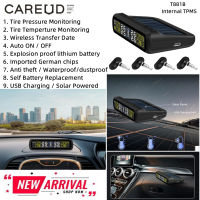 CAREUD T881-NF + จอแสดงผล LCD ภายในรถยนต์ TPMS Wireless ระบบตรวจสอบความดันลมยางพร้อมเซ็นเซอร์ 4 ตัว