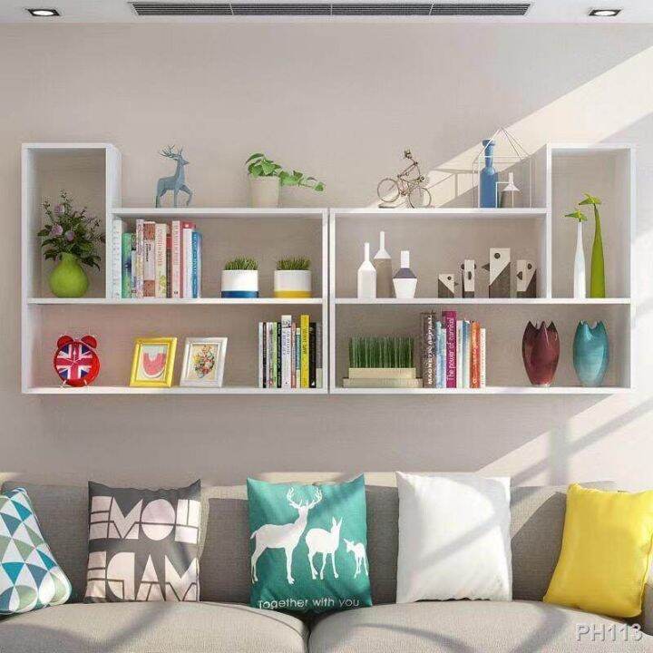 LType Wooden Wall Rack Shelf Hanging Wall Hang Wall Mounted