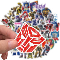 ?พร้อมส่ง?Transformers  50 แผ่น sticker ทรานส์ฟอร์มเมอร์ส  ลายการ์ตูนอะนิเมะ กันน้ำ สติ๊กเกอร์ ใช้ซ้ำได้ กระโปรงหลังรถ變形金剛