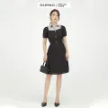 [FREESHIP 0Đ]Đầm nữ ly tùng phối cổ GUMAC mẫu mới DB526 Chất Liệu Vải BỐ GÂN form cơ bản style công sở. 