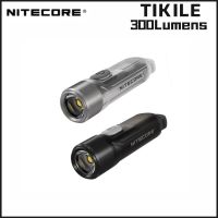 NITECORE TIKI TIKILE พวงกุญแจขนาดเล็ก300ลูเมน,ชาร์จได้แบบพกพาแสงยูวีสามดวงสำหรับกลางแจ้ง