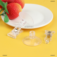 xiamei 1PC CLEAR พลาสติกดูดถ้วยคลิปโฆษณาคลิปดูดถ้วยโปร่งใสคลิป