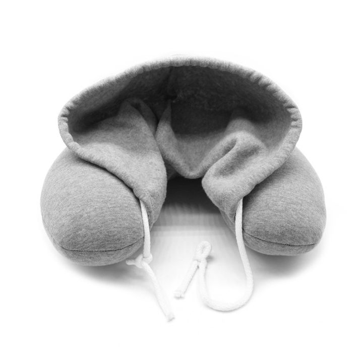 new-hooded-hoodie-u-shape-with-hat-travel-neck-pillow-cushion-microbead-home-car-pillow-new-year-decoration