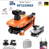 ST【Fast ‑ 2022ใหม่ KF102สูงสุด360 ° เลเซอร์อุปสรรคการหลีกเลี่ยง UAV พร้อมกล้อง4K Profesional 1.2KM 5G WiFi HD กล้อง2แกน Anti-Shake Gimbal GPS Foldabl RC Quadcopters