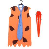 、’】【= Umorden Kids Children Primitive Savages Cosplay Stone Age Boys Costume Halloween Carnival Fred Flintstone Costumes Party Dress