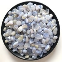 100g Light Blue Chalcedony Original Stone Crystal Gravel Home Decor Buddhist Minerals Garden Flowerpot Specimen FengShui