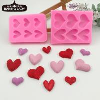 Various Love Heart Shape Silicone Cake Mold Baking Silicone Mould For Soap Cookies Fondant Cake Tools Cake Decorating Bread  Cake Cookie Accessories