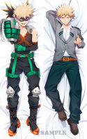 Dakimakura Anime bakugou katsuki （boku no hero academia）Double-sided Print Life-size Body Pillow Cover