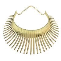 Womens Big African Necklace Indian Style Bending Alloy Big Thorn Statement Collar Choker