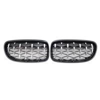 Car Front Bumper Diamond Grille Chrome Kidney Grills for BMW 3 Series E90 E91 4 Doors LCI Facelift 2009-2012