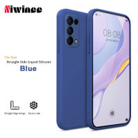 NIWINEEสำหรับ OPPO Reno 5 6 7 8 Pro 7Z 8Z 8T 5G 4G ซิลิโคนเหลวเคสโทรศัพท์เลนส์รวมทุกอย่างป้องกันการตกใหม่บางเฉียบเรียบง่ายสร้างสรรค์มีสไตล์เคสโทรศัพท์นุ่ม