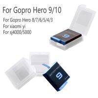 เคสกล่องเก็บของป้องกันแบตเตอรี่2ชิ้นสำหรับ Gopro Hero 10 9 8 7 6 5 4 3 Yi อุปกรณ์กล้องฝาครอบเคสโทรศัพท์มือถือพลาสติก