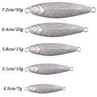 เหยื่อจิ๊กตกปลาโลหะไม่ทาสี20ชิ้น/ล็อต7 10 15 20กรัมจิ๊กเปล่าเบ็ดตกปลาแบบสปินเนอร์ปลาน้ำแข็งในทะเลสำหรับฤดูหนาว