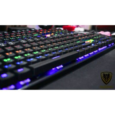 NUBWO X21 X-LUTION KEYBOARD (คีย์บอร์ดแมคคานิคอล ปุ่มโอเทมุออพติคอลสวิตช์) GAMING [MEC Blue SWITCH]