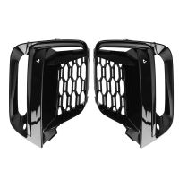 Front Fog Light Cover Grille Trim Accessories for BMW- X3 G01 G08 X4 G02 2018 2019 2020 (with Fog Lamp Hole)