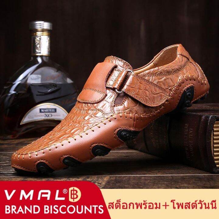 vmal-รองเท้าหนังผู้ชาย-ก้นแบน-สบาย-สบาย-ๆ-แฟชั่นแฮนด์เมดหนังจระเข้-เมจิกเทปขนาดใหญ่-38-47