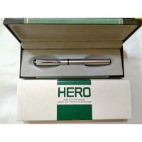 Shanghai Hero 60 iridium gold pen fine tip with box 1998 stock all-steel calligraphy office pen classic style