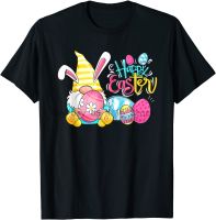 Bunny Gnome Rabbit Eggs Hunting Happy Easter Day Funny Tshirt