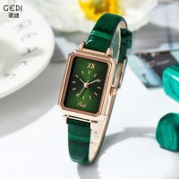 GEDI/Gedi classic retro womens watch small green watch ladies light luxury niche waterproof womens watch 21055 Fangsheng clock 【QYUE】