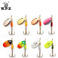 W.P.E Brand 1pcs Spinner Lure 6.5g/9.7g/13.4g Bass Fishing Bait Metal Spoon Lure Treble Hook Fishing Tackle Hard Lure CrankBaits