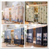 135*200cm  ผ้าม่านกันแสง100% ผ้าหนา นุ่ม มีสายรัด Premuim Curtain Uv block ผ้าม่านกันuv ไม่มีรอยต่อ