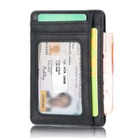 Slim RFID Blocking Leather Women Men tWallet Credit ID Card Holder Purse Money Case