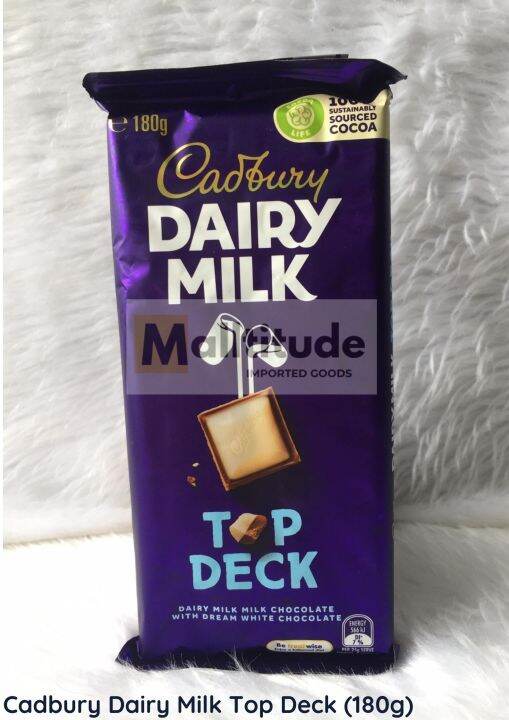 Cadbury Dairy Milk Chocolate Top Deck 180g Imported From Australia