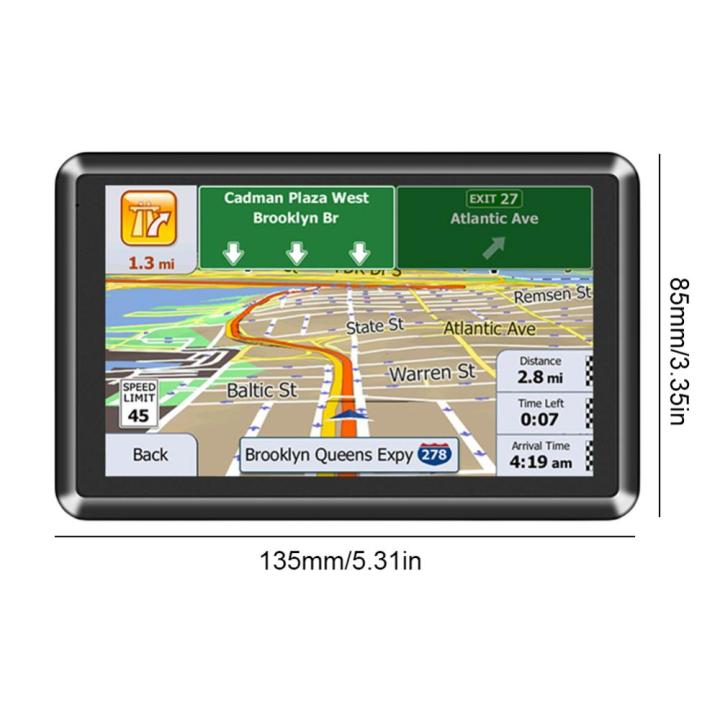 หน้าจอสัมผัส-gps-นำทางสำหรับรถยนต์ขนาดเล็ก5นิ้วดาวเทียม-nav-256mb-8g-จอรถยนต์-usb-ขนาดเล็ก-tf-eu-au-แผนที่อเมริกาเหนือสัญญาณเตือนเรื่องความเร็ว