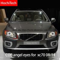 For Volvo XC70 2008 2011 2012 2014 COB Led day Light White Halo Cob Led Angel Eyes Ring Error Free Ultra bright