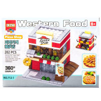 ProudNada Toys ของเล่นเด็กชุดตัวต่อเลโก้ร้านค้า DR.STAR Western Food 202 PCS NO.712-1