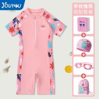 Speedo Speedo Childrens Swimsuit Girls Small Medium And Big Girls 2022 New Hot Spring Swimsuit Siamese Baby