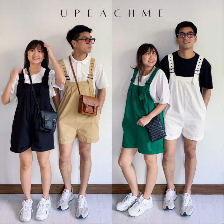 bebear-jumpsuit-i-จั๊มสูทหมี-จั๊มสูทกางเกง-เอี๊ยมขาสั้น-จั๊มสูทสไตล์มินิมอล-จั๊มสูทสายเกา-จั๊มสูทสายสตรีท-เอี๊ยมหมี