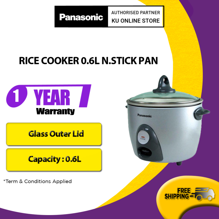 PANASONIC SRG06FG Rice Cooker 0.6L Non Stick Pan SRG06FGLSK 300W 3