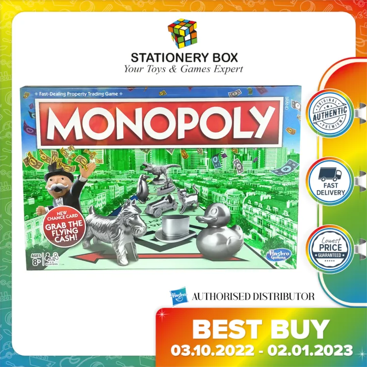 ORIGINAL Hasbro Monopoly Classic Board Game, 26 Players Board Game