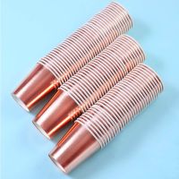 100 Packs Disposable Cup Rose Gold Foil Paper Cup 9oz Party Wedding Birthday Drinking Cup Party Tableware Supplies