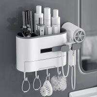 JOYBOS Punch-Free Bathroom Storage Rack Powerful Suction Cup Hair Dryer Rack Bathroom Hanger Seamless Sticker Bracket JBS60