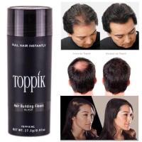 ผงไฟเบอร์ เพิ่มผมหนา ปิดผมบาง ผมขาว ใช้ได้ทั้งชายและหญิงToppik Hair fibers  ขนาด 27.5 g ช่วยทำให้มั่นใจ-ราคา 2 ขวด