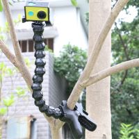 คีมหนีบขากรรไกรเมาท์ปรับได้คอห่านงอแบบปรับได้สำหรับกล้อง Gopro Hero 4 3 2 1 Sj4000 Xiaomi Yi