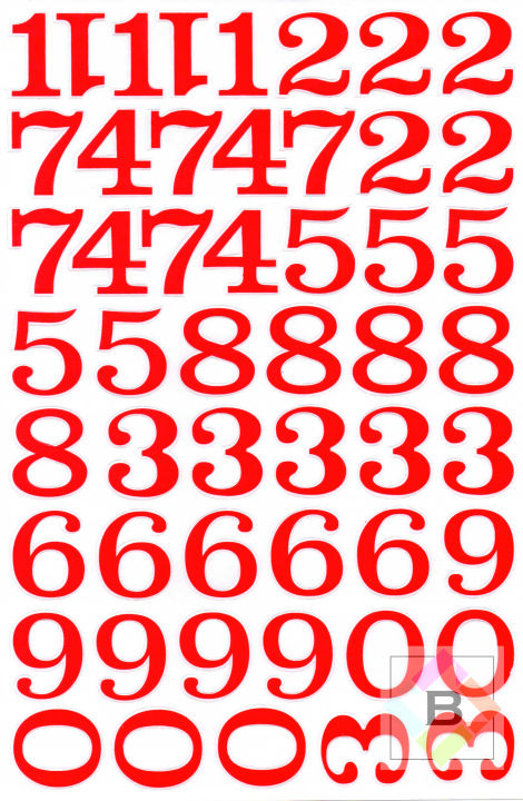 สติกเกอร์-sticker-ตัวเลข-size-3-4-เซ็น-สติกเกอร์ตัวเลข-sh-7-สีดำ-สีแดง-สีฟ้า-สีน้ำเงิน